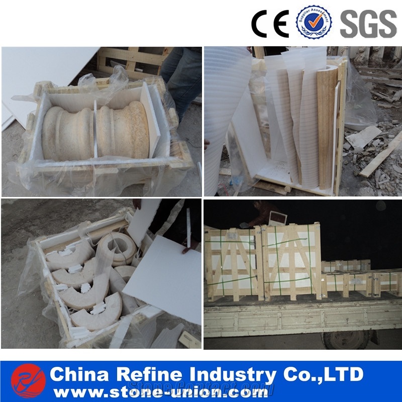 White Marble Helicoidal Column,Roman New Columns