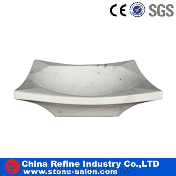 White Marble Laundry Sink,Marble Sink for Bathroom