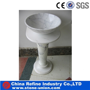 Wholesale White Bianco Carrara Marble Basins