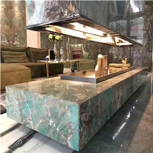 Amazon Green Granite Kitchen Countertop