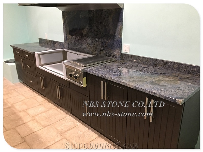 Blue Bahia Granite Countertop Kitchen Top Desk