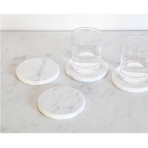 Marble Round and Unregular Coast Black White Green