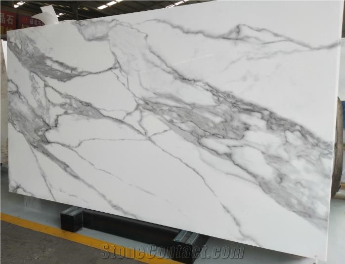 Nano White Stone Slabs / Crystallized Stone Slabs