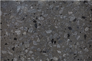 Terrazzo Slabs and Tiles - Grey Color Material