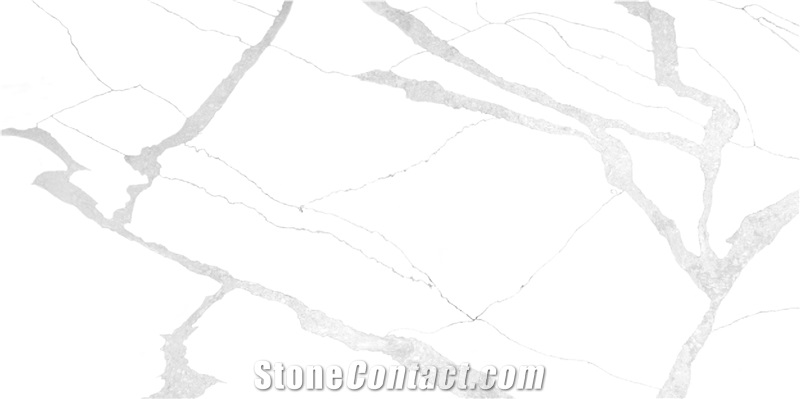 Exotic White Quartz- Calacatta Quartz Slabs