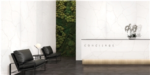 Simran White Quartz Slabs