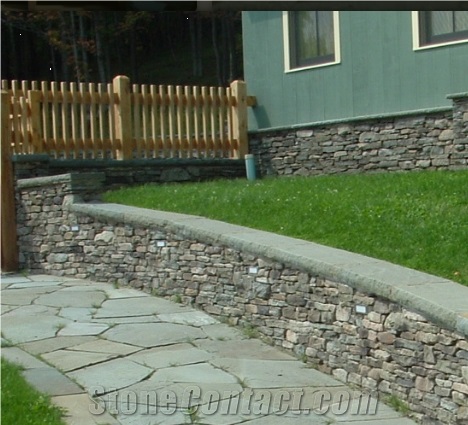 Shandong Blue Stone Peaks, Shandong Blue Stone Pier Caps, Wall Coping