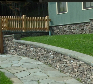Shandong Blue Stone Peaks, Shandong Blue Stone Pier Caps, Wall Coping