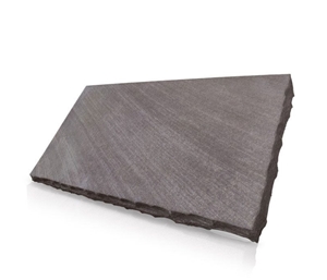 Shandong Brown Stone Stair Treads, Shandong Purple Wood Grain Sandstone Steps