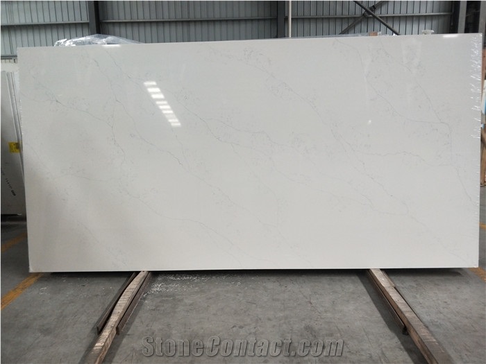 Calacatta Pearl White Quartz Slabs