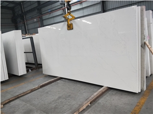 Calacatta Pearl White Quartz Slabs