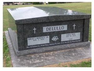 Medium Black Rustenburg Granite Mausoleum