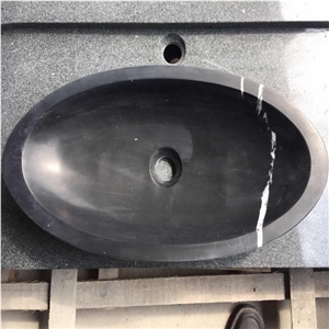 Black Marquina Marble Sink,Basin