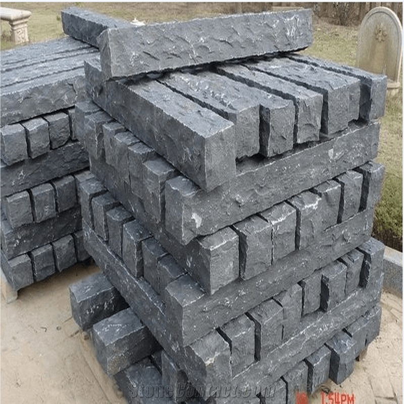 China Dark Grey Granite Split Kerbstone