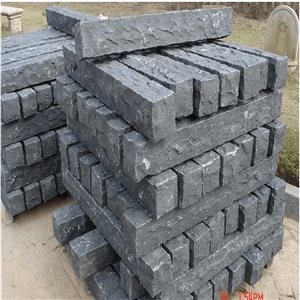 China Dark Grey Granite Split Kerbstone
