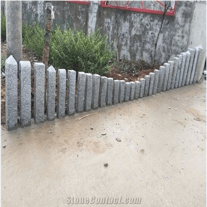 China Dark Grey Granite Split Kerbstone
