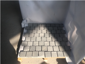 Flamed G654 Cobble Stone on Mesh