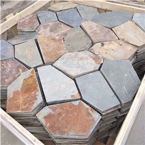Meshed Flagstone Tiles/Crazy Slate Paving