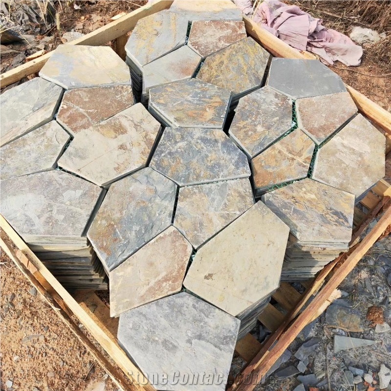 Meshed Flagstone Tiles/Crazy Slate Paving