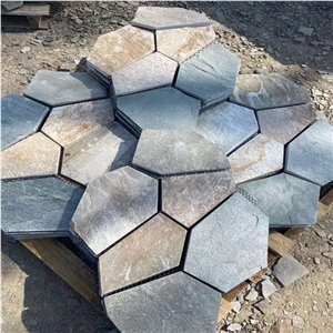 Meshed Flagstone Tiles/Crazy Slate Paving