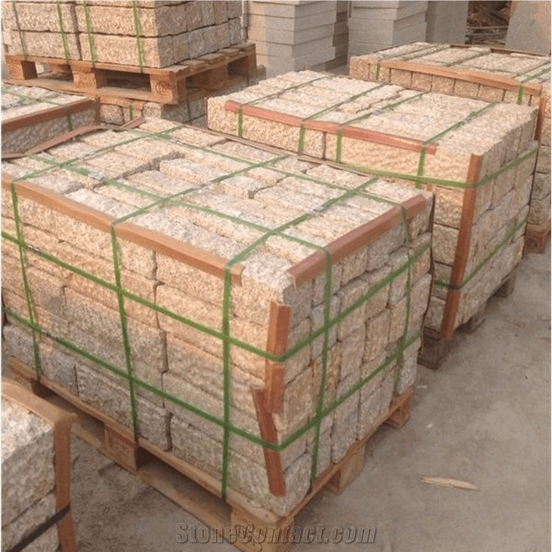 Sunset Gold Granite Kerbstone