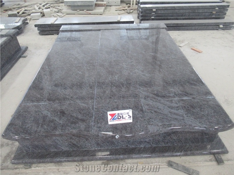 Bahama Blue Double Monuments Gravestone Tombstone