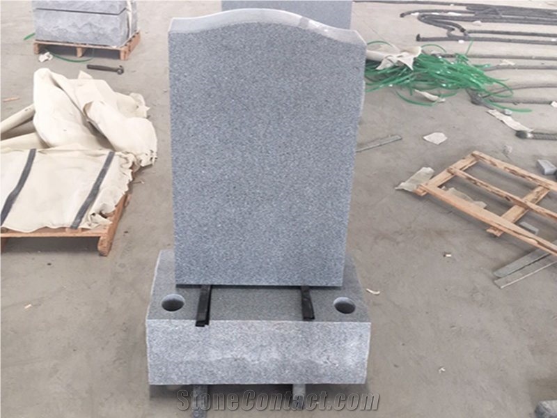 Dark Grey Granite Lawn Memorials Upright Monuments