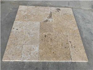 French Pattern Travertine Flooring Tiles