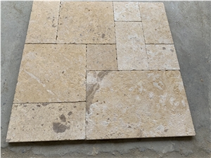 French Pattern Travertine Flooring Tiles