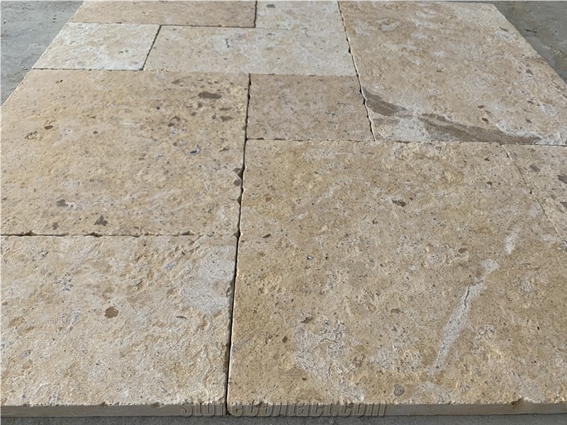 French Pattern Travertine Flooring Tiles