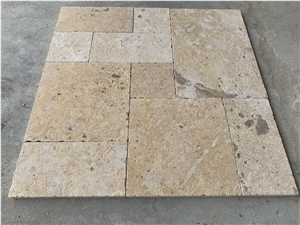 French Pattern Travertine Flooring Tiles