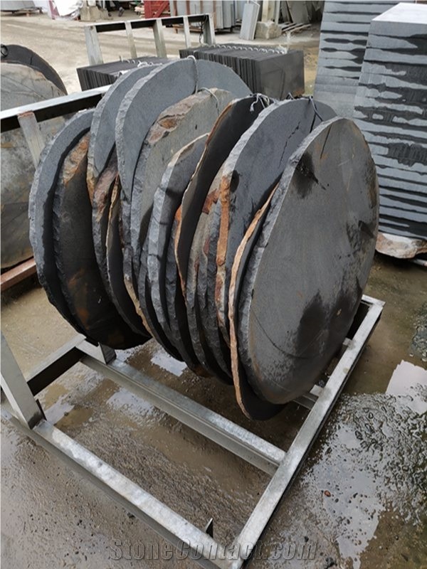 Hainan Black Basalt Landscape Stepper Stone
