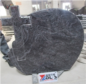 India Bahama Blue Granite Headstones Manufacturer