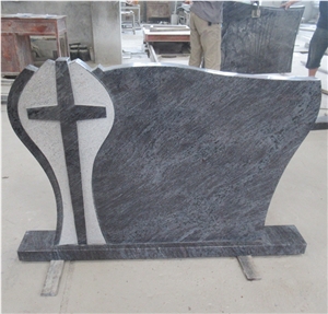 Poland Bahama Blue Granite Gravestone Headstones