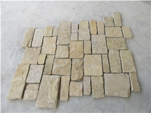 Yellow Beige Cream Castle Rock Veneer