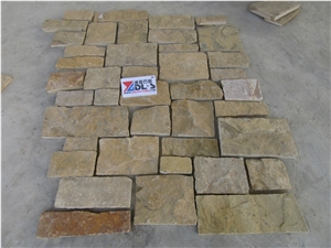 Yellow Beige Cream Castle Rock Veneer
