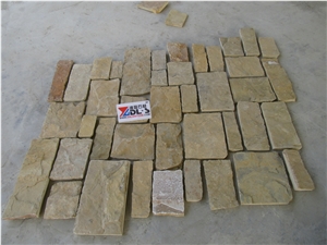 Yellow Beige Cream Castle Rock Veneer