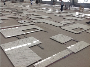 Kitchen Countertops with Andromeda White Granite