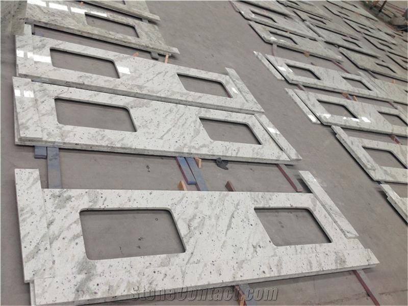 Kitchen Countertops with Andromeda White Granite