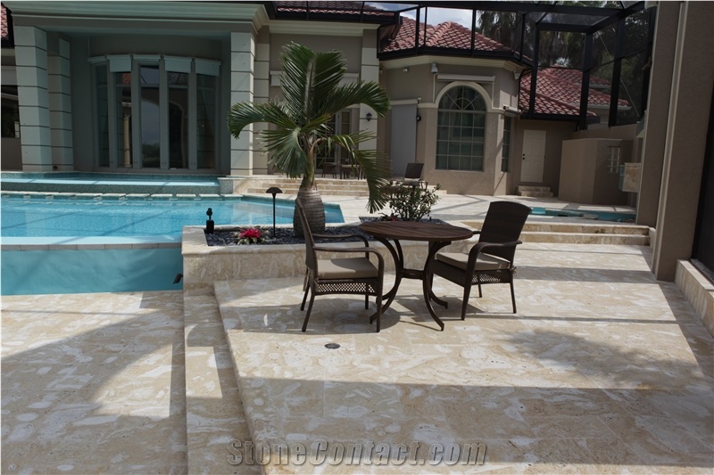 Natural Coral Stone Pool Coping,Pool Pavers