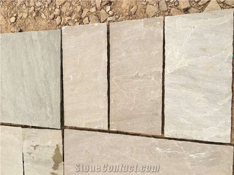 Raj Green Sandstone Paving Slabs