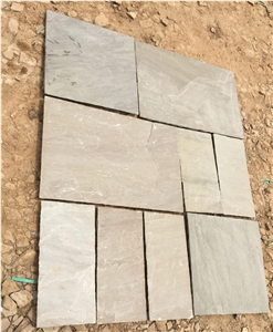 Raj Green Sandstone Paving Slabs