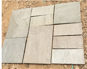 Raj Green Sandstone Paving Slabs