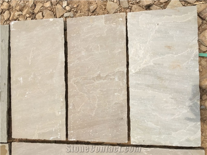 Raj Green Sandstone Paving Slabs