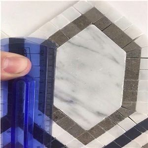 Five Angle Marble Mosaic Tiles