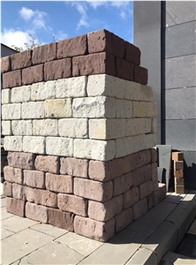Tuff Stone Bricks, Building Stone, Develi Tuff Stone Masonry