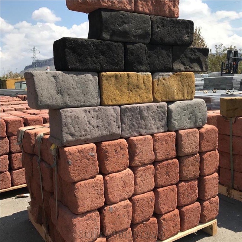 Tuff Stone Bricks, Building Stone, Develi Tuff Stone Masonry