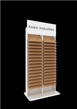 Timber Display, Wood Floor Display Stand Metal Rack/Stand