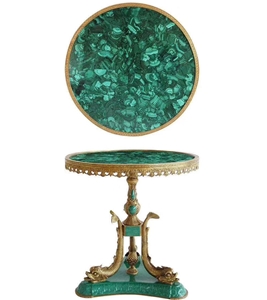 Agate Marble Slabs Stone Green Malachite Table