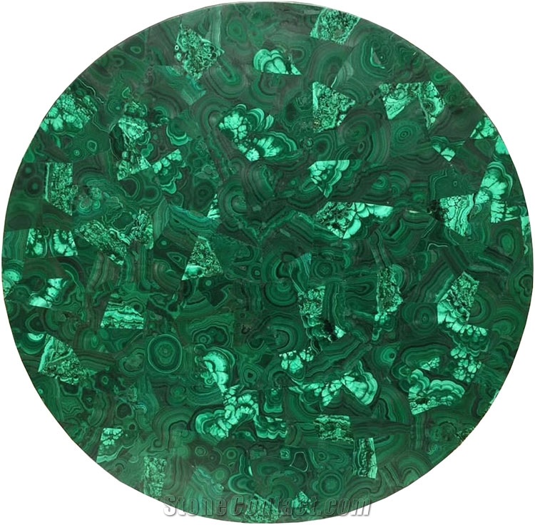 Agate Marble Slabs Stone Green Malachite Table